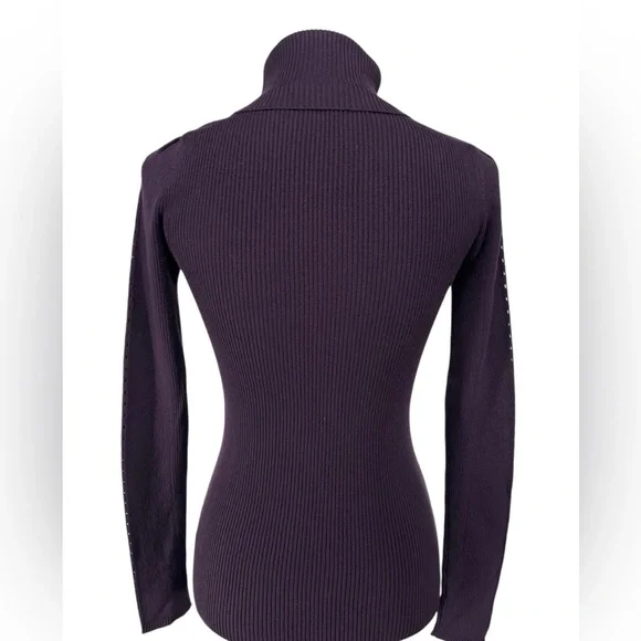 PHILOSOPHY / Deep Purple Turtleneck / Small - Picture 7 of 11